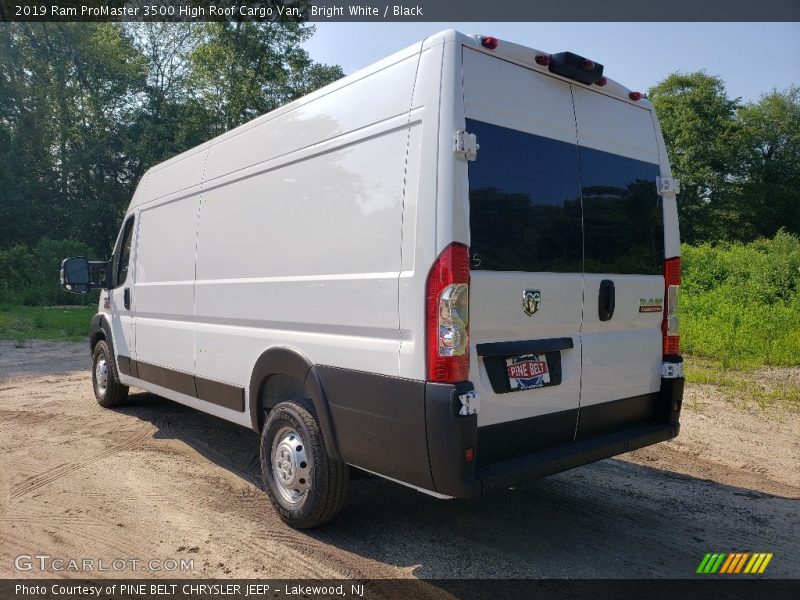 Bright White / Black 2019 Ram ProMaster 3500 High Roof Cargo Van