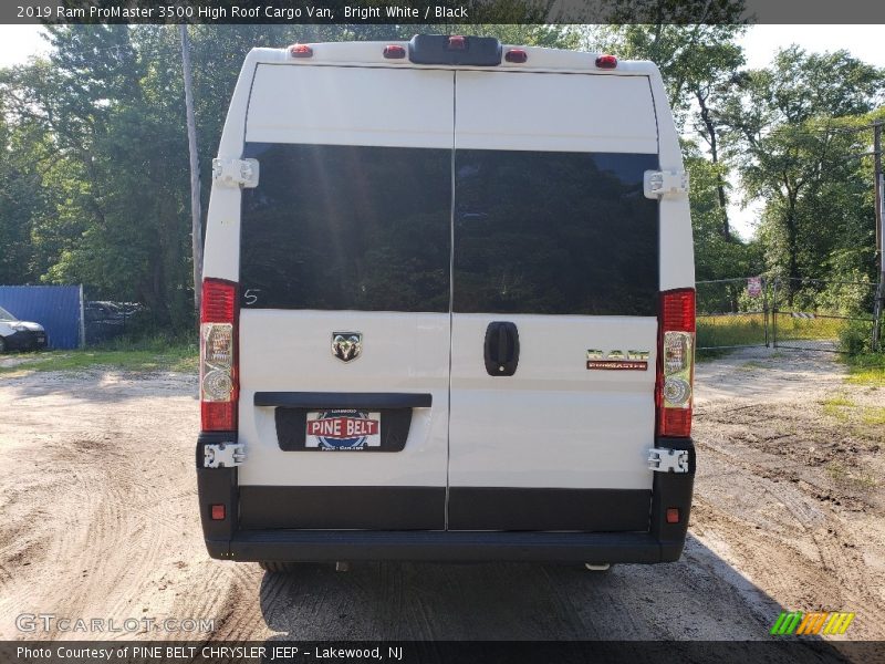 Bright White / Black 2019 Ram ProMaster 3500 High Roof Cargo Van