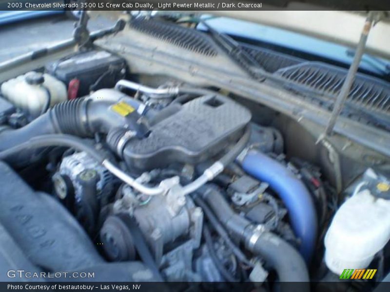 Light Pewter Metallic / Dark Charcoal 2003 Chevrolet Silverado 3500 LS Crew Cab Dually
