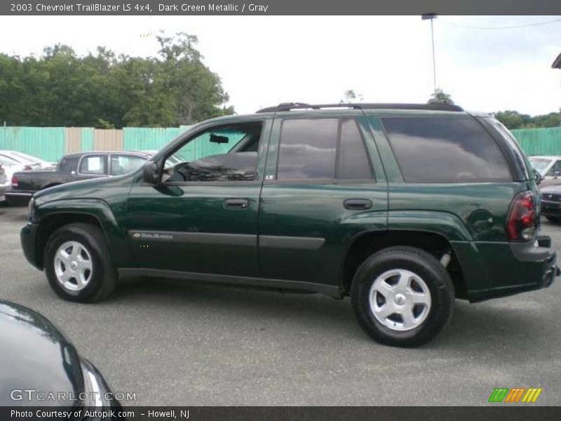 Dark Green Metallic / Gray 2003 Chevrolet TrailBlazer LS 4x4