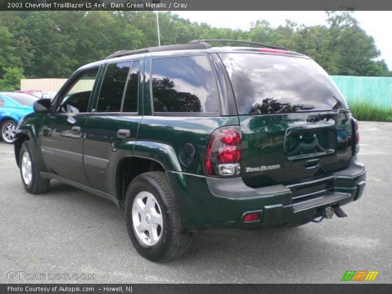 Dark Green Metallic / Gray 2003 Chevrolet TrailBlazer LS 4x4