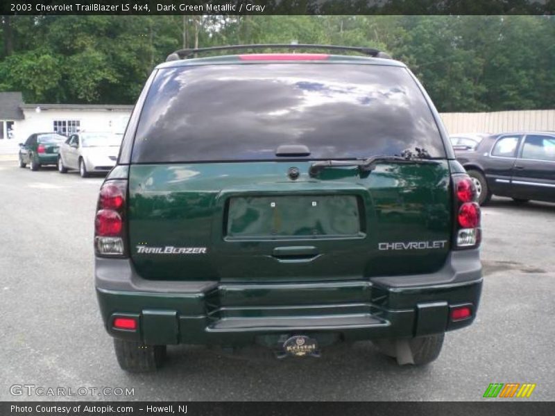 Dark Green Metallic / Gray 2003 Chevrolet TrailBlazer LS 4x4