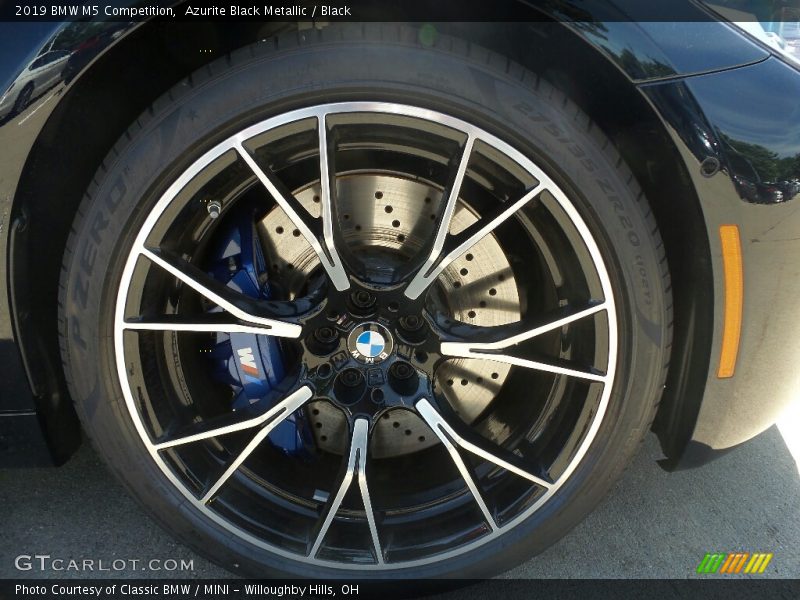 Azurite Black Metallic / Black 2019 BMW M5 Competition
