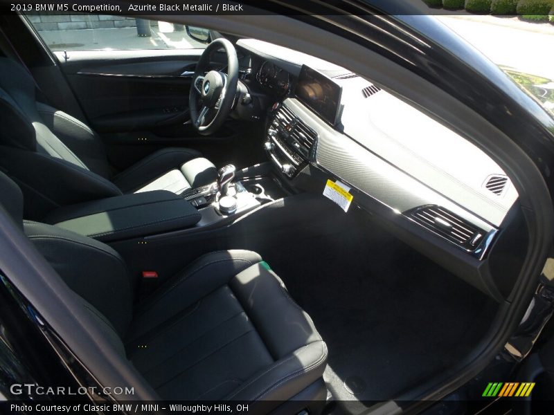Azurite Black Metallic / Black 2019 BMW M5 Competition