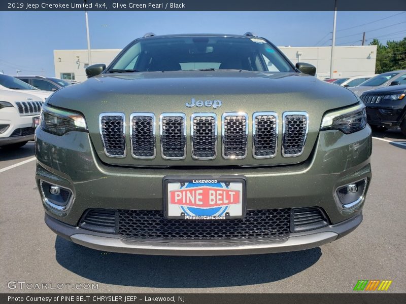 Olive Green Pearl / Black 2019 Jeep Cherokee Limited 4x4