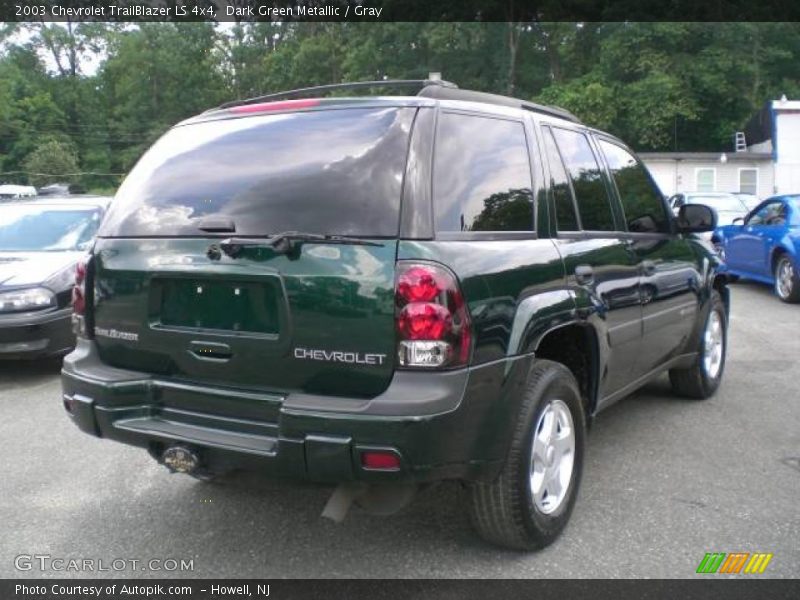 Dark Green Metallic / Gray 2003 Chevrolet TrailBlazer LS 4x4
