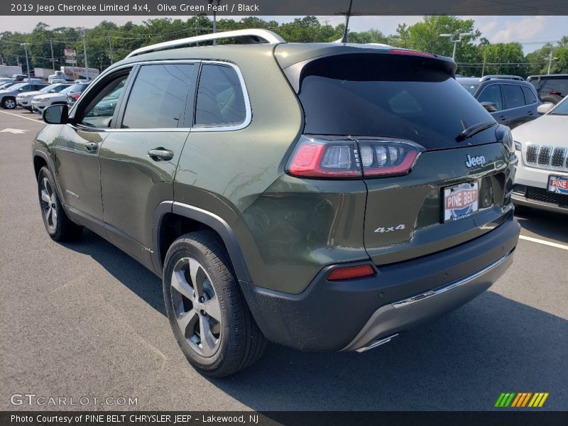 Olive Green Pearl / Black 2019 Jeep Cherokee Limited 4x4