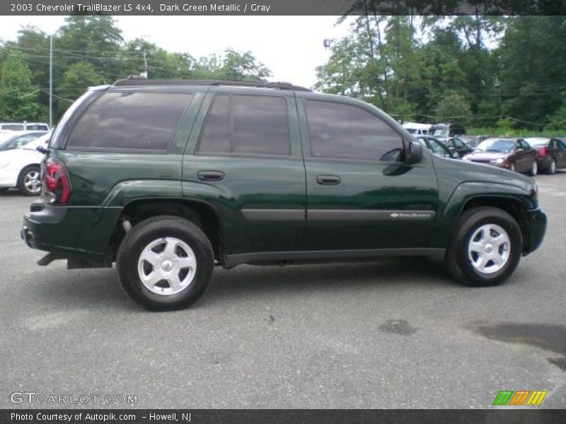 Dark Green Metallic / Gray 2003 Chevrolet TrailBlazer LS 4x4