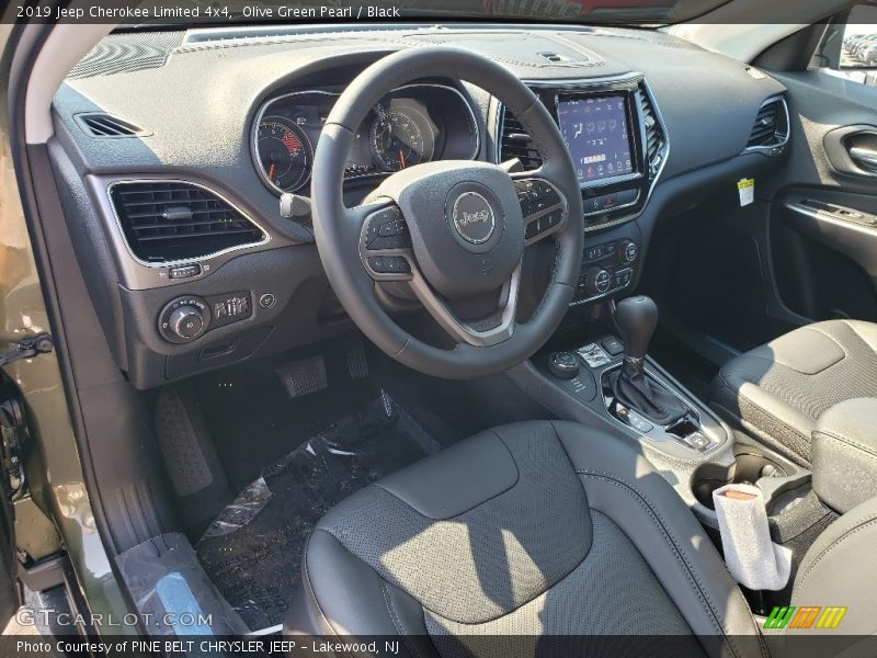 Olive Green Pearl / Black 2019 Jeep Cherokee Limited 4x4