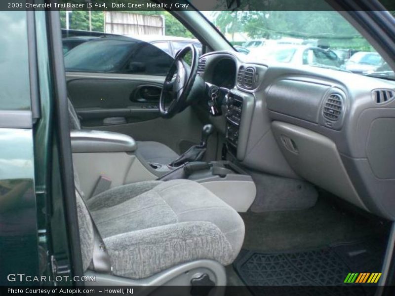 Dark Green Metallic / Gray 2003 Chevrolet TrailBlazer LS 4x4