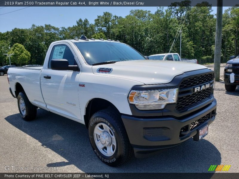 Bright White / Black/Diesel Gray 2019 Ram 2500 Tradesman Regular Cab 4x4