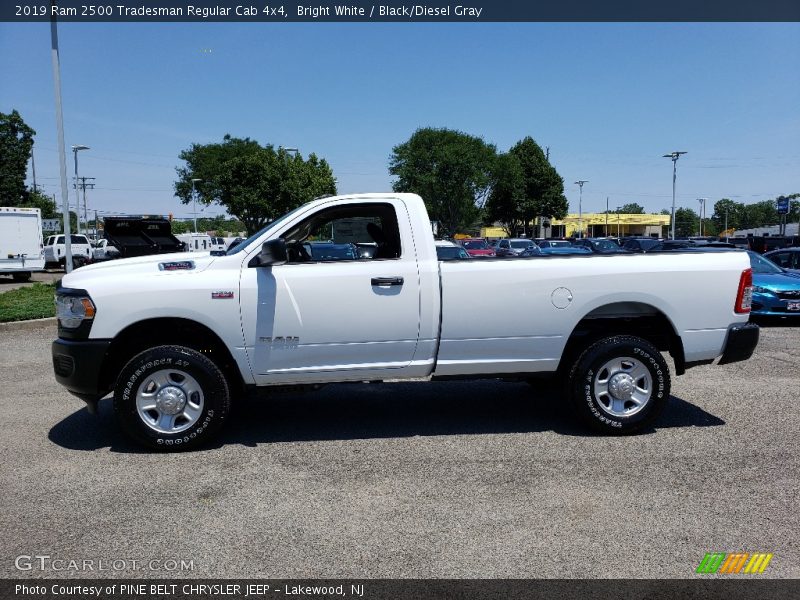 Bright White / Black/Diesel Gray 2019 Ram 2500 Tradesman Regular Cab 4x4