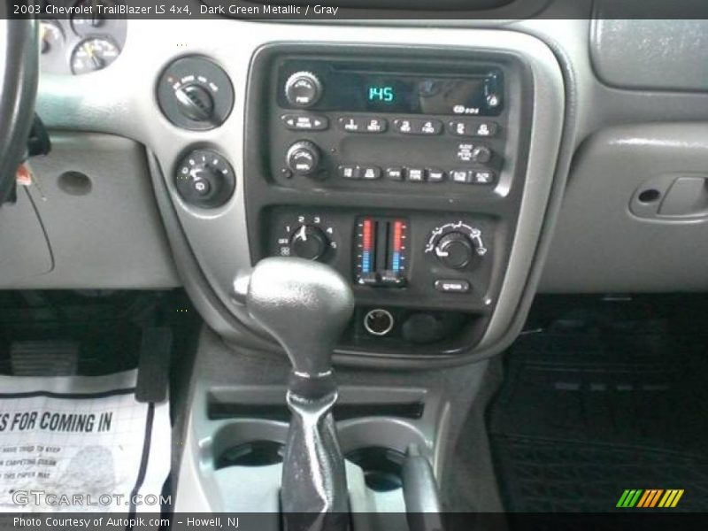 Dark Green Metallic / Gray 2003 Chevrolet TrailBlazer LS 4x4