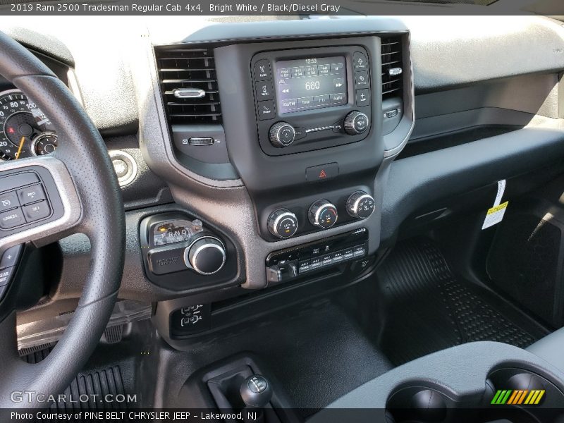 Bright White / Black/Diesel Gray 2019 Ram 2500 Tradesman Regular Cab 4x4