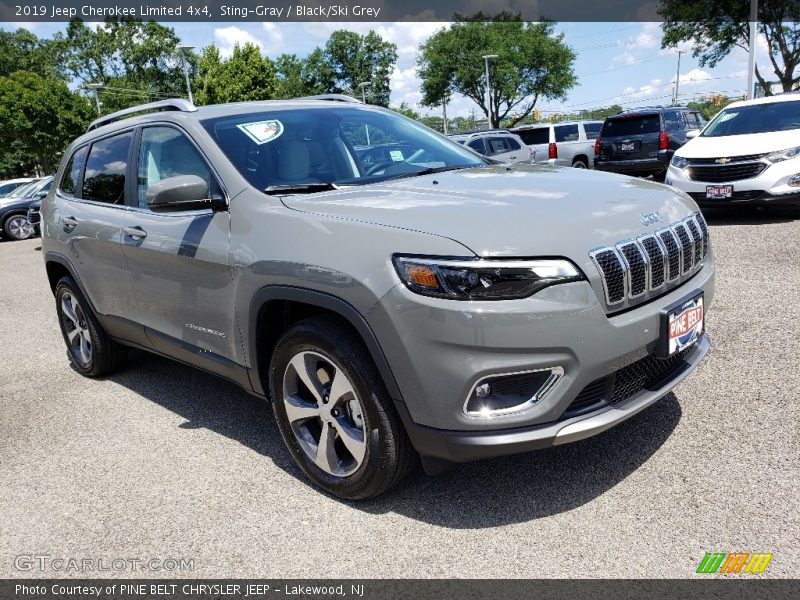 Sting-Gray / Black/Ski Grey 2019 Jeep Cherokee Limited 4x4