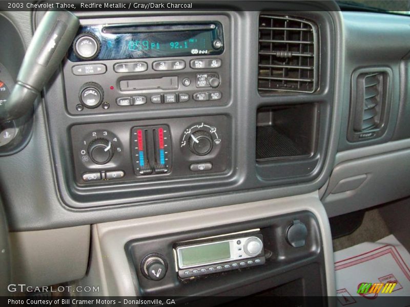 Redfire Metallic / Gray/Dark Charcoal 2003 Chevrolet Tahoe