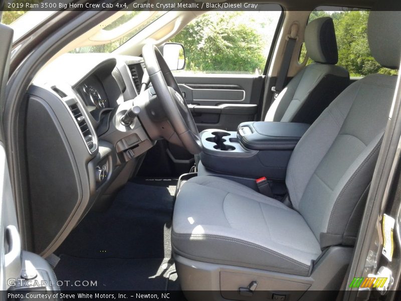 Granite Crystal Metallic / Black/Diesel Gray 2019 Ram 3500 Big Horn Crew Cab 4x4