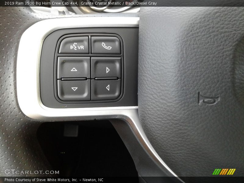 Granite Crystal Metallic / Black/Diesel Gray 2019 Ram 3500 Big Horn Crew Cab 4x4