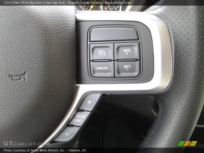 Granite Crystal Metallic / Black/Diesel Gray 2019 Ram 3500 Big Horn Crew Cab 4x4