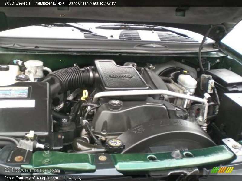 Dark Green Metallic / Gray 2003 Chevrolet TrailBlazer LS 4x4