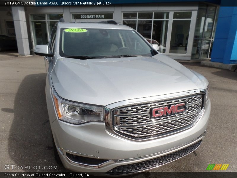 Quicksilver Metallic / Jet Black 2019 GMC Acadia Denali AWD