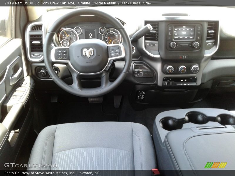 Granite Crystal Metallic / Black/Diesel Gray 2019 Ram 3500 Big Horn Crew Cab 4x4