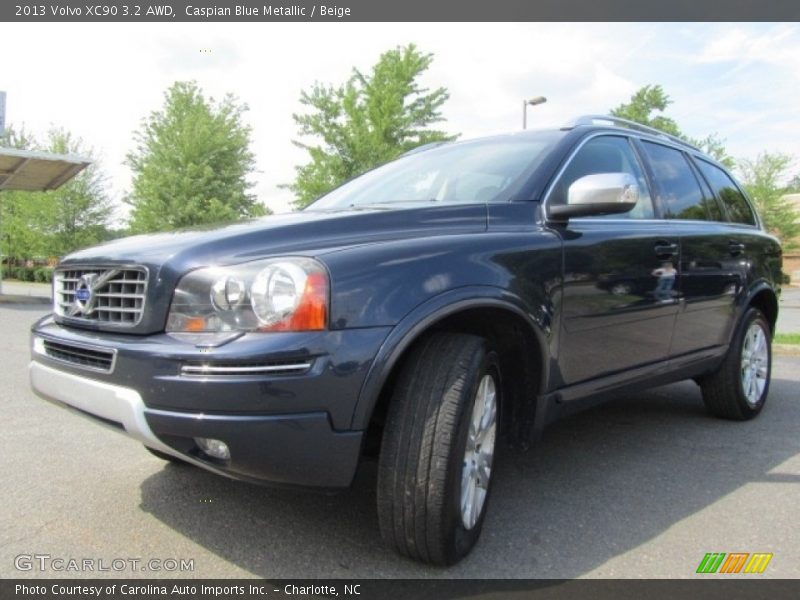 Caspian Blue Metallic / Beige 2013 Volvo XC90 3.2 AWD