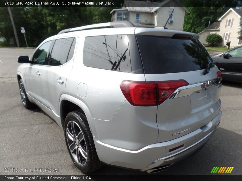 Quicksilver Metallic / Jet Black 2019 GMC Acadia Denali AWD