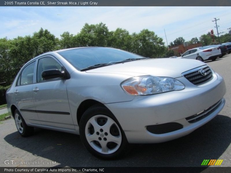 Silver Streak Mica / Light Gray 2005 Toyota Corolla CE