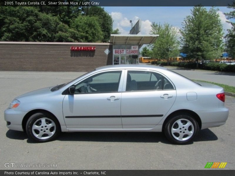 Silver Streak Mica / Light Gray 2005 Toyota Corolla CE