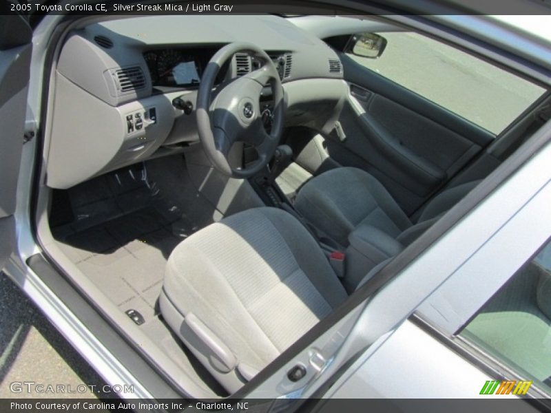 Silver Streak Mica / Light Gray 2005 Toyota Corolla CE