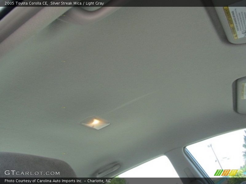 Silver Streak Mica / Light Gray 2005 Toyota Corolla CE