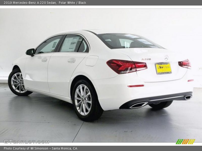 Polar White / Black 2019 Mercedes-Benz A 220 Sedan