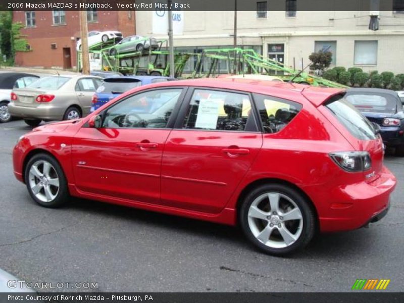 Velocity Red Mica / Black 2006 Mazda MAZDA3 s Hatchback