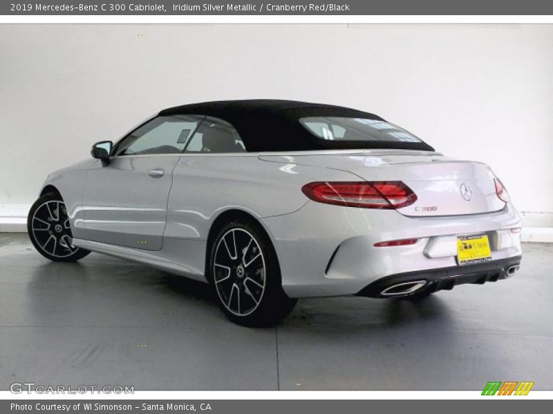 Iridium Silver Metallic / Cranberry Red/Black 2019 Mercedes-Benz C 300 Cabriolet