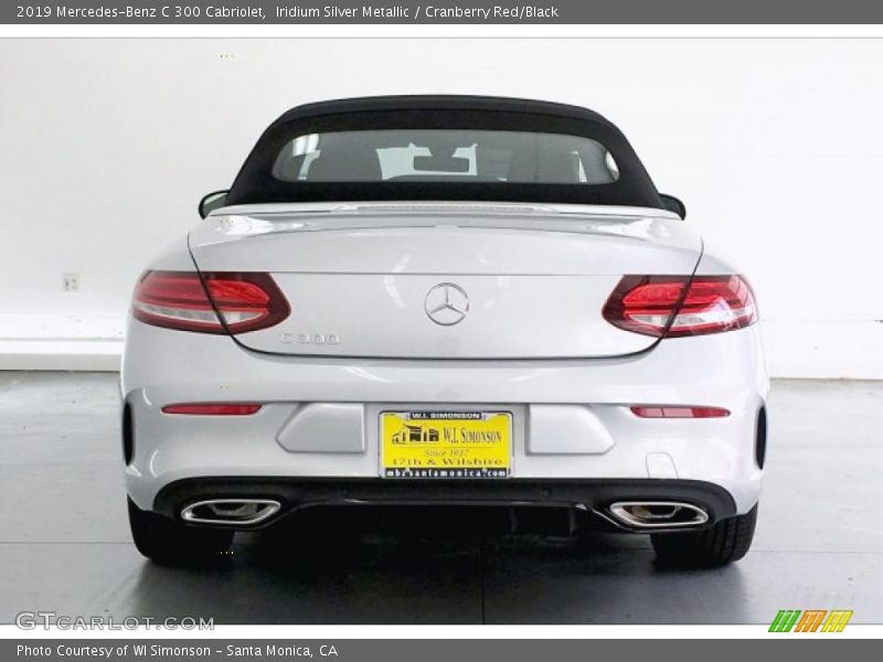Iridium Silver Metallic / Cranberry Red/Black 2019 Mercedes-Benz C 300 Cabriolet