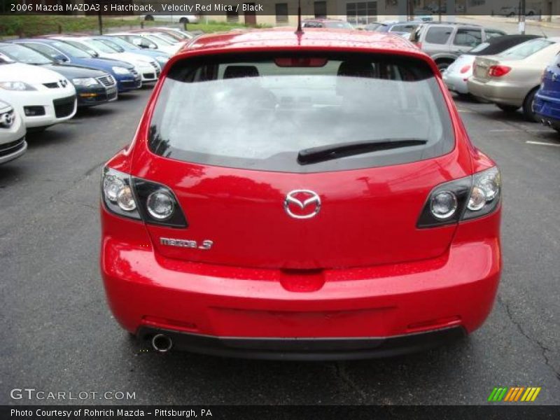 Velocity Red Mica / Black 2006 Mazda MAZDA3 s Hatchback