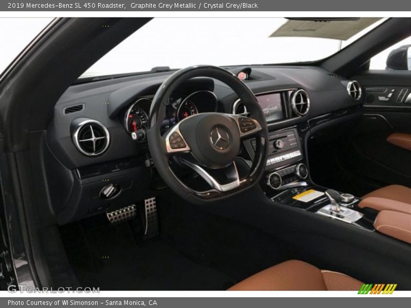 Graphite Grey Metallic / Crystal Grey/Black 2019 Mercedes-Benz SL 450 Roadster