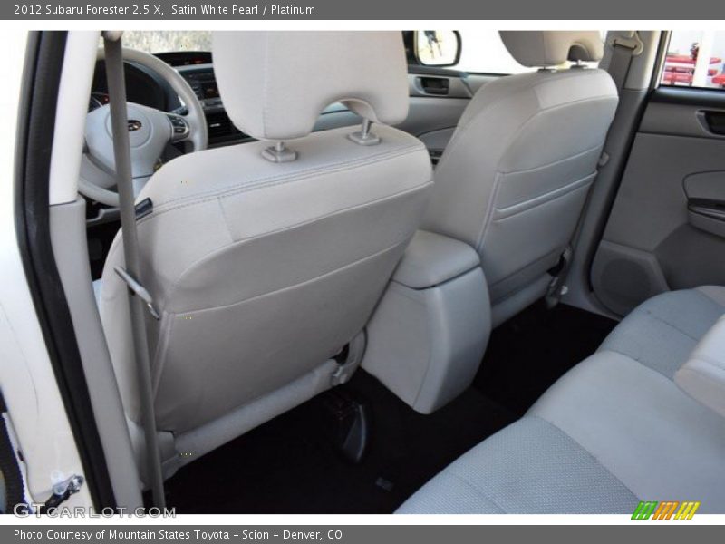 Satin White Pearl / Platinum 2012 Subaru Forester 2.5 X