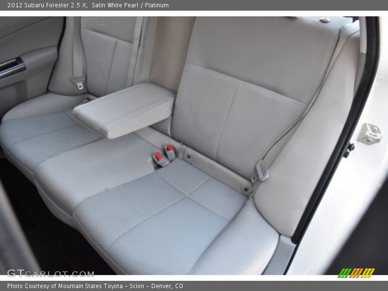 Satin White Pearl / Platinum 2012 Subaru Forester 2.5 X