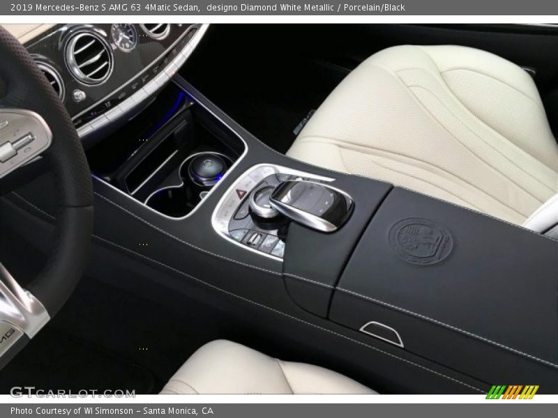 designo Diamond White Metallic / Porcelain/Black 2019 Mercedes-Benz S AMG 63 4Matic Sedan
