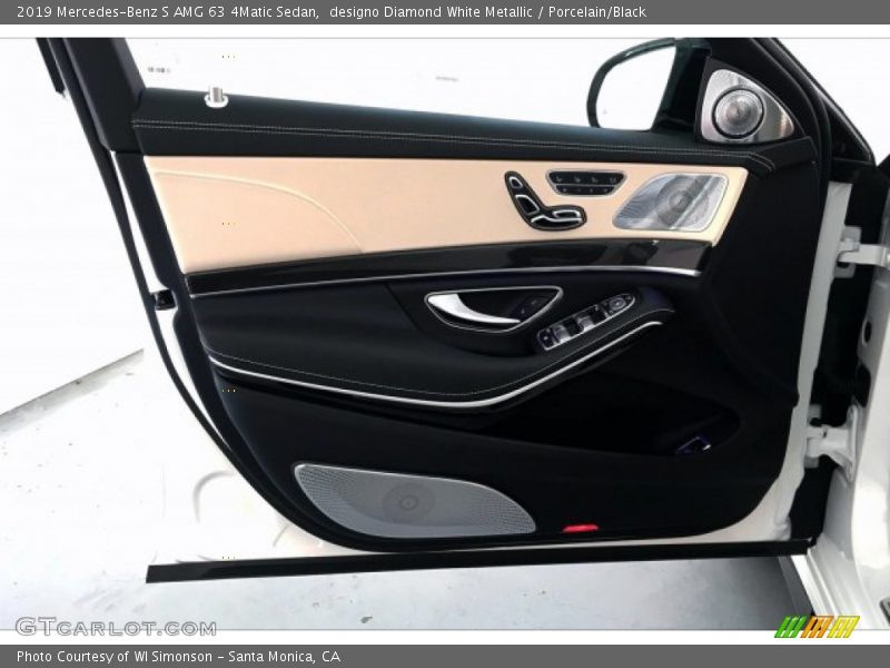designo Diamond White Metallic / Porcelain/Black 2019 Mercedes-Benz S AMG 63 4Matic Sedan