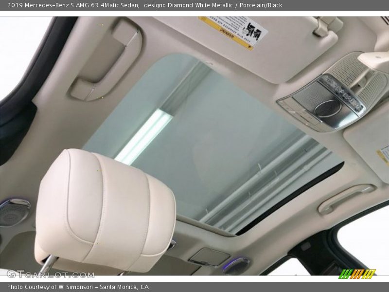 designo Diamond White Metallic / Porcelain/Black 2019 Mercedes-Benz S AMG 63 4Matic Sedan