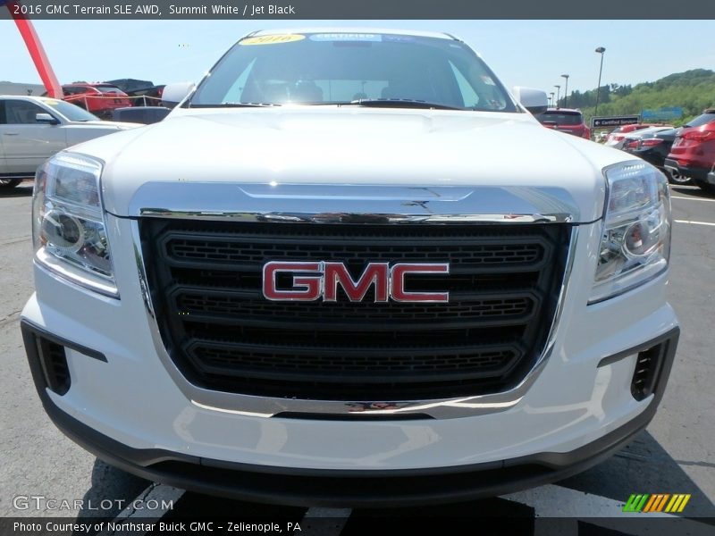 Summit White / Jet Black 2016 GMC Terrain SLE AWD