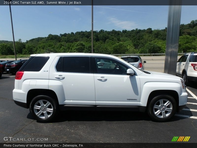 Summit White / Jet Black 2016 GMC Terrain SLE AWD
