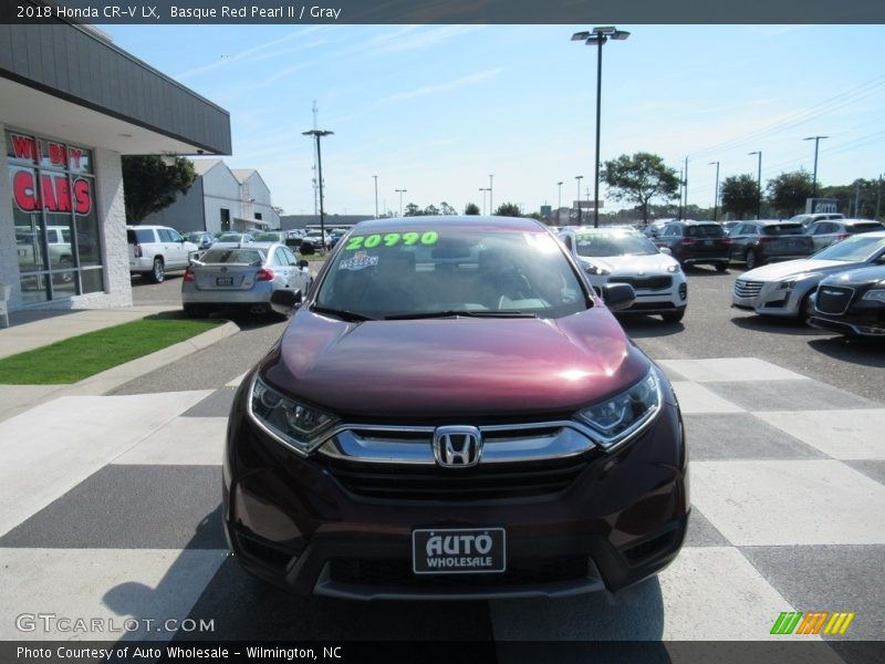Basque Red Pearl II / Gray 2018 Honda CR-V LX