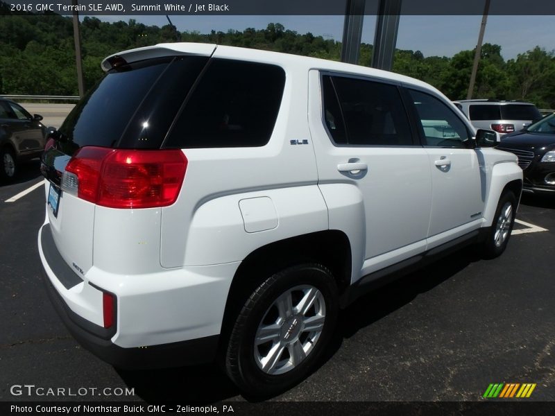 Summit White / Jet Black 2016 GMC Terrain SLE AWD