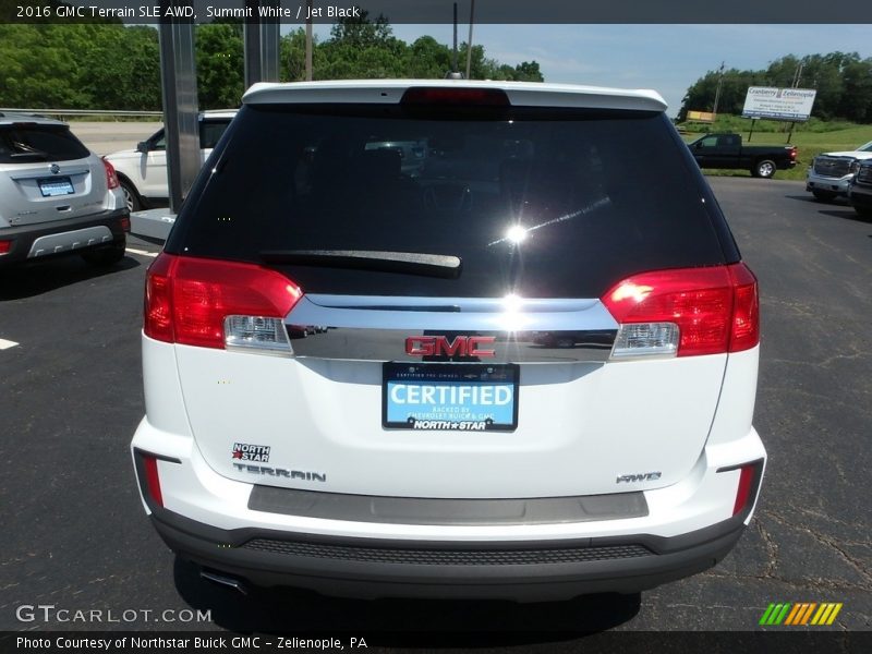 Summit White / Jet Black 2016 GMC Terrain SLE AWD