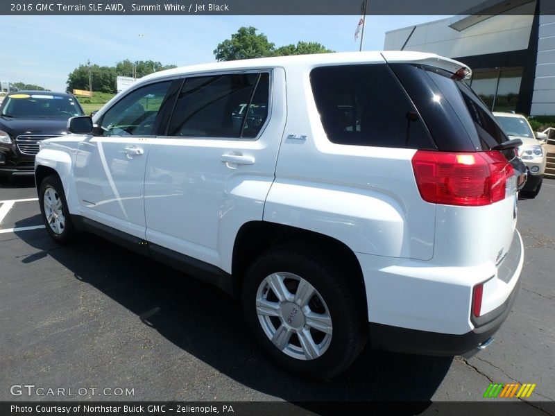 Summit White / Jet Black 2016 GMC Terrain SLE AWD