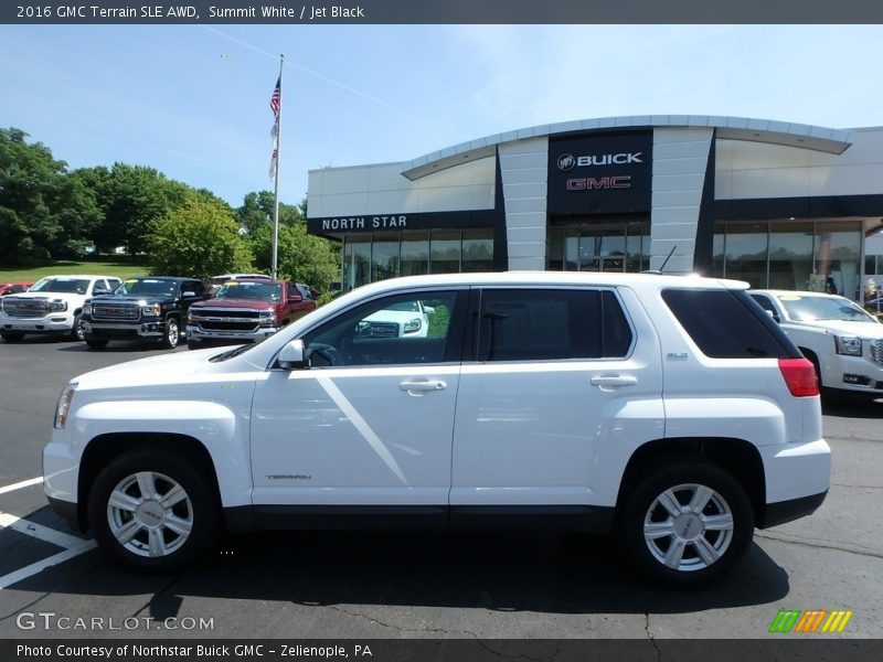 Summit White / Jet Black 2016 GMC Terrain SLE AWD